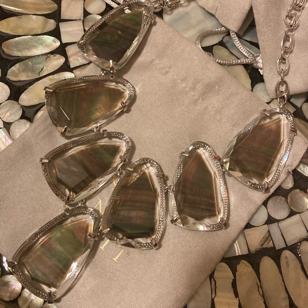 Kendra Scott Black Mother of Pearl Harlow
